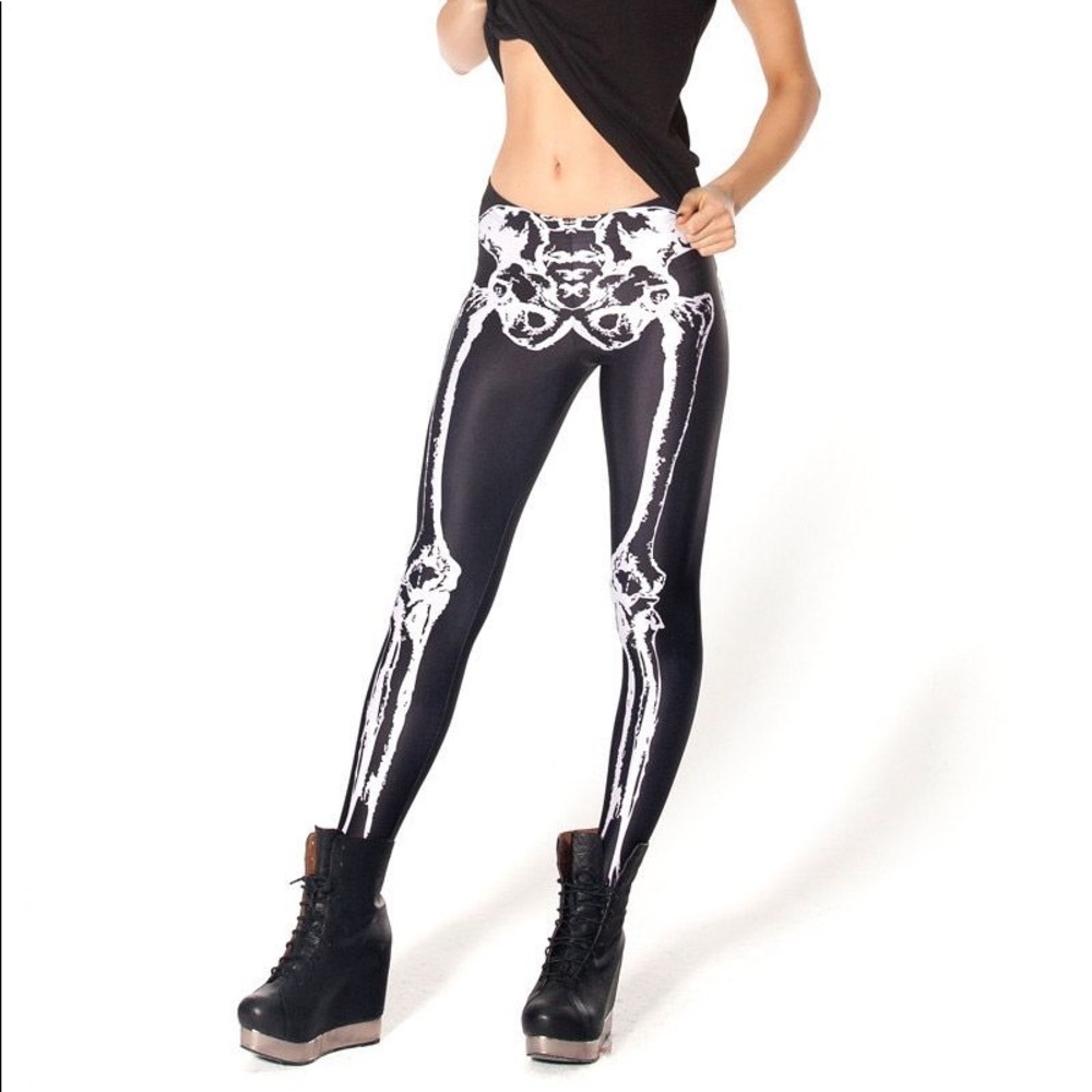 BlackMilk skeleton leggings size M